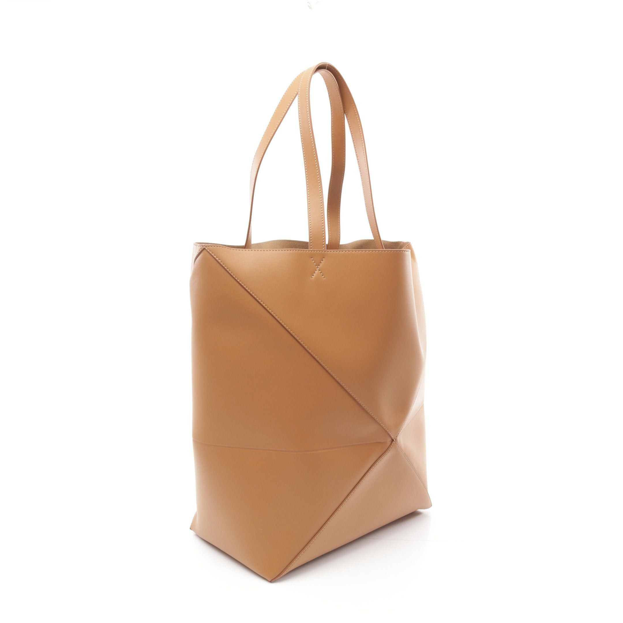 Loewe Loewe Puzzle Fold Xl Shoulder Bag Tote Leather Light Brown Size ONE SIZE - 2 Thumbnail