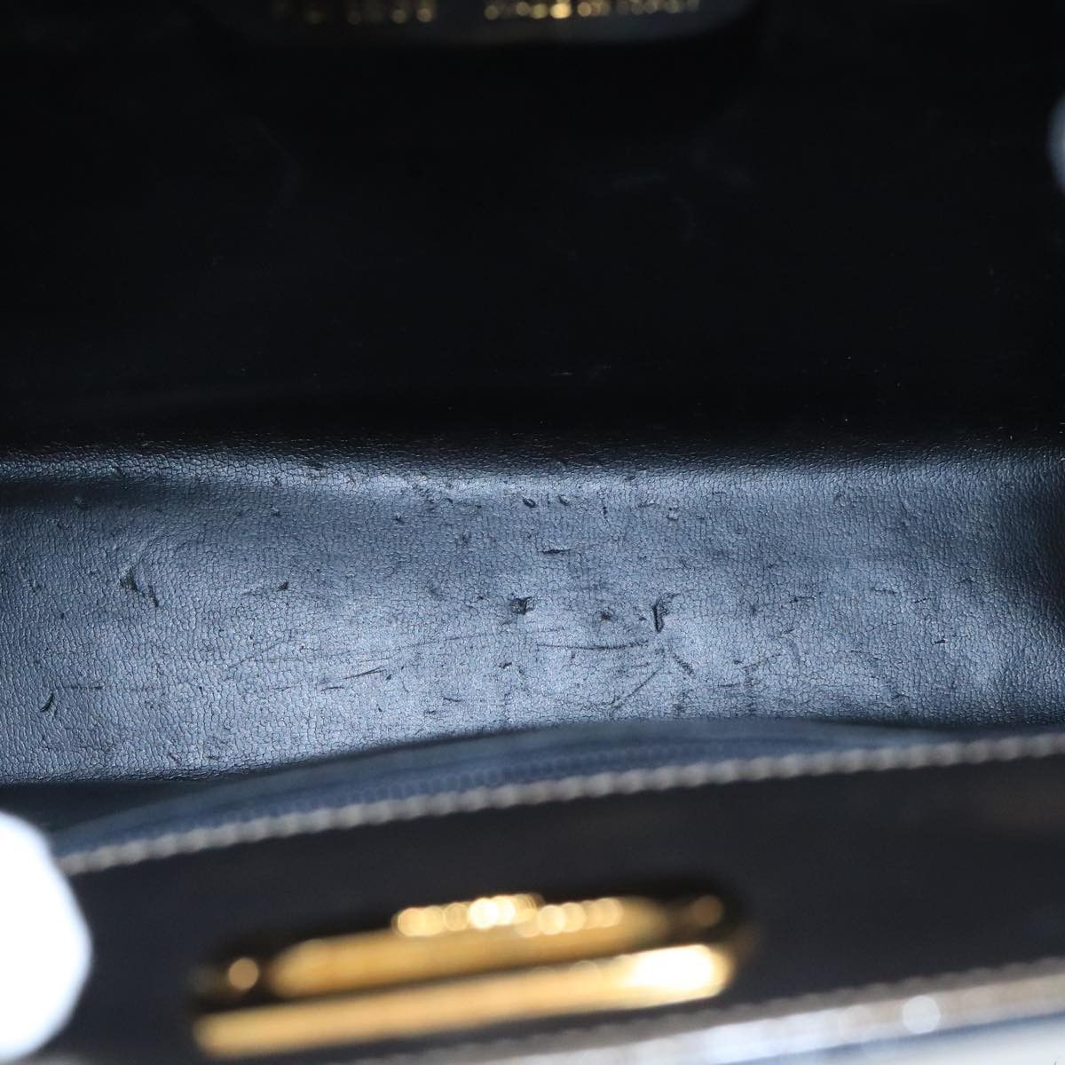 Salvatore Ferragamo Gancio Brown Patent Leather Shoulder Bag (Pre-Owned) Size ONE SIZE - 13 Thumbnail