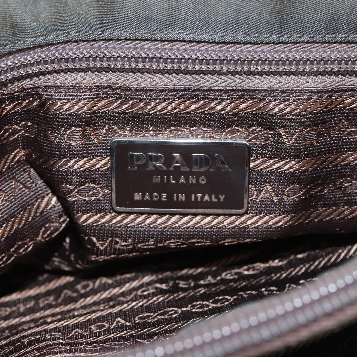 Prada Khaki Synthetic Tote Bag (Pre-Owned) Size ONE SIZE - 16 Thumbnail
