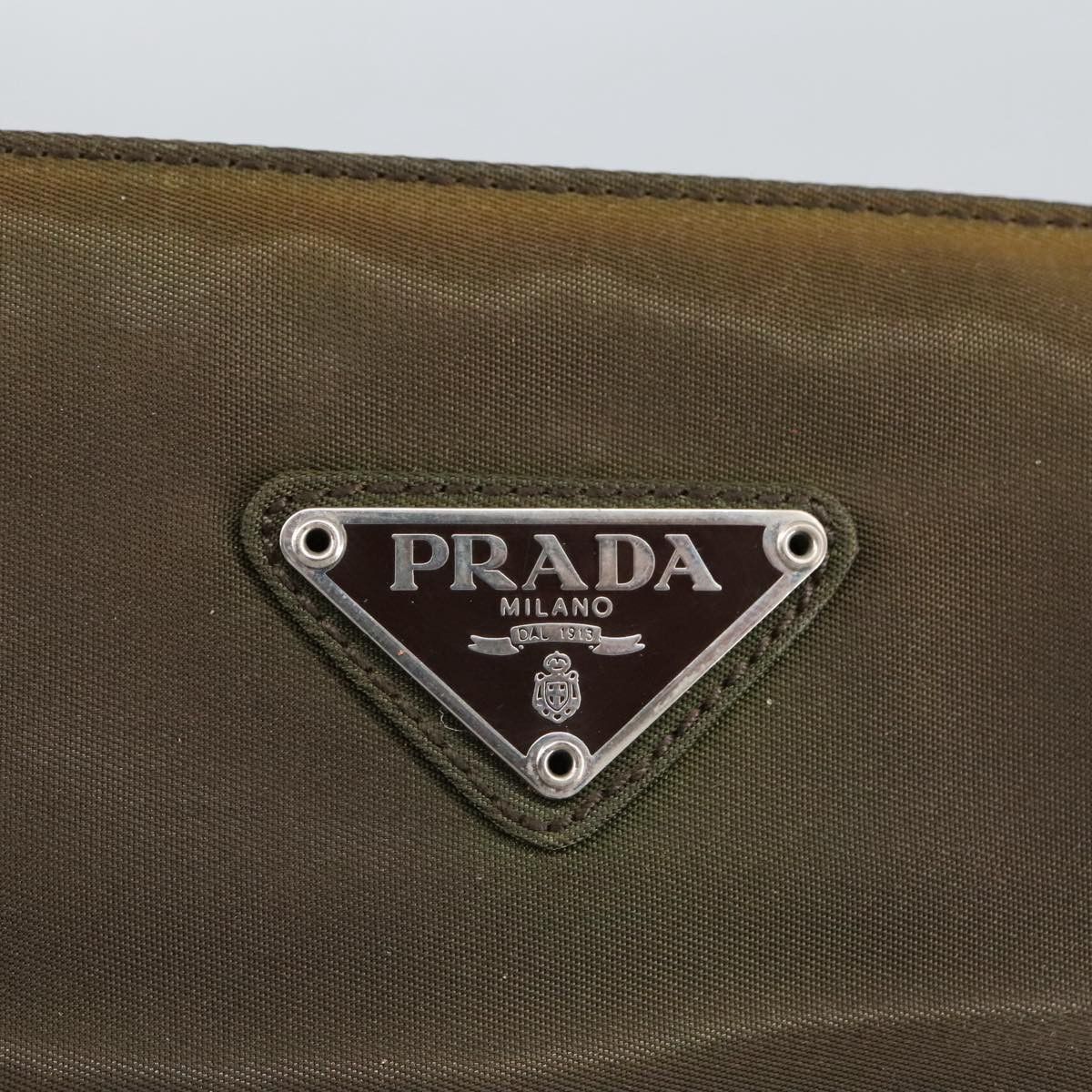 Prada Khaki Synthetic Tote Bag (Pre-Owned) Size ONE SIZE - 14 Thumbnail