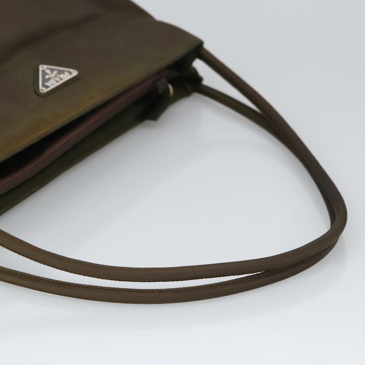 Prada Khaki Synthetic Tote Bag (Pre-Owned) Size ONE SIZE - 7 Thumbnail