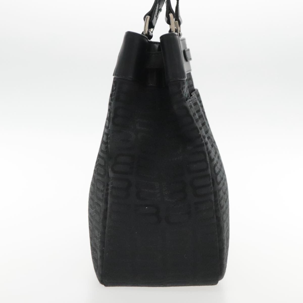 Balenciaga Bb Logo Black Canvas Tote Bag (Pre-Owned) Size ONE SIZE - 3 Thumbnail