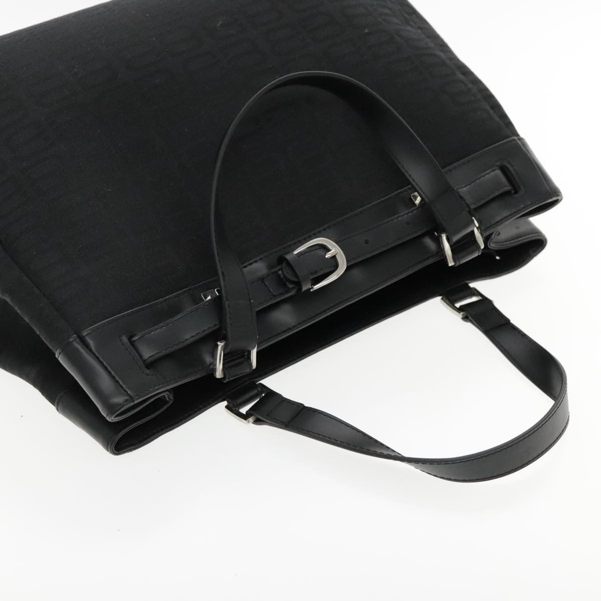 Balenciaga Bb Logo Black Canvas Tote Bag (Pre-Owned) Size ONE SIZE - 12 Thumbnail