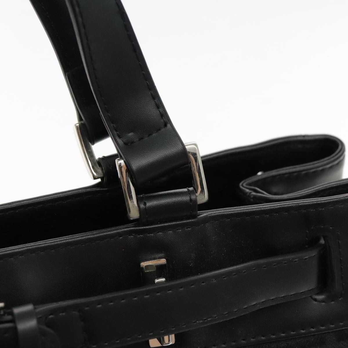 Balenciaga Bb Logo Black Canvas Tote Bag (Pre-Owned) Size ONE SIZE - 18 Thumbnail