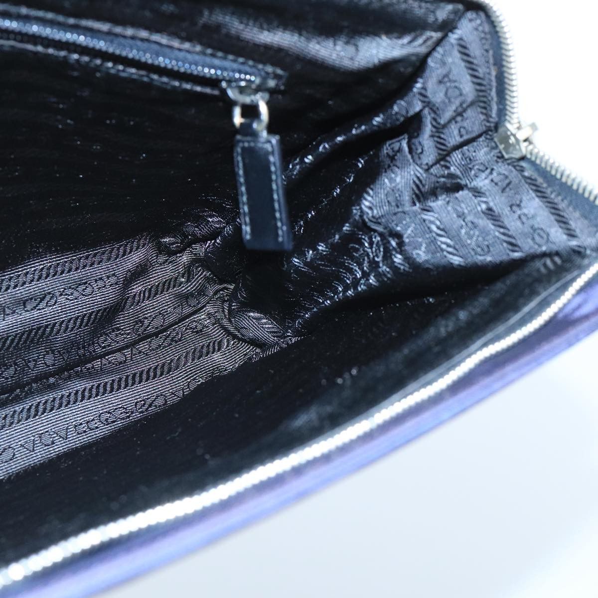 Prada Triangle Logo Purple Synthetic Shoulder Bag (Pre-Owned) Size ONE SIZE - 13 Thumbnail