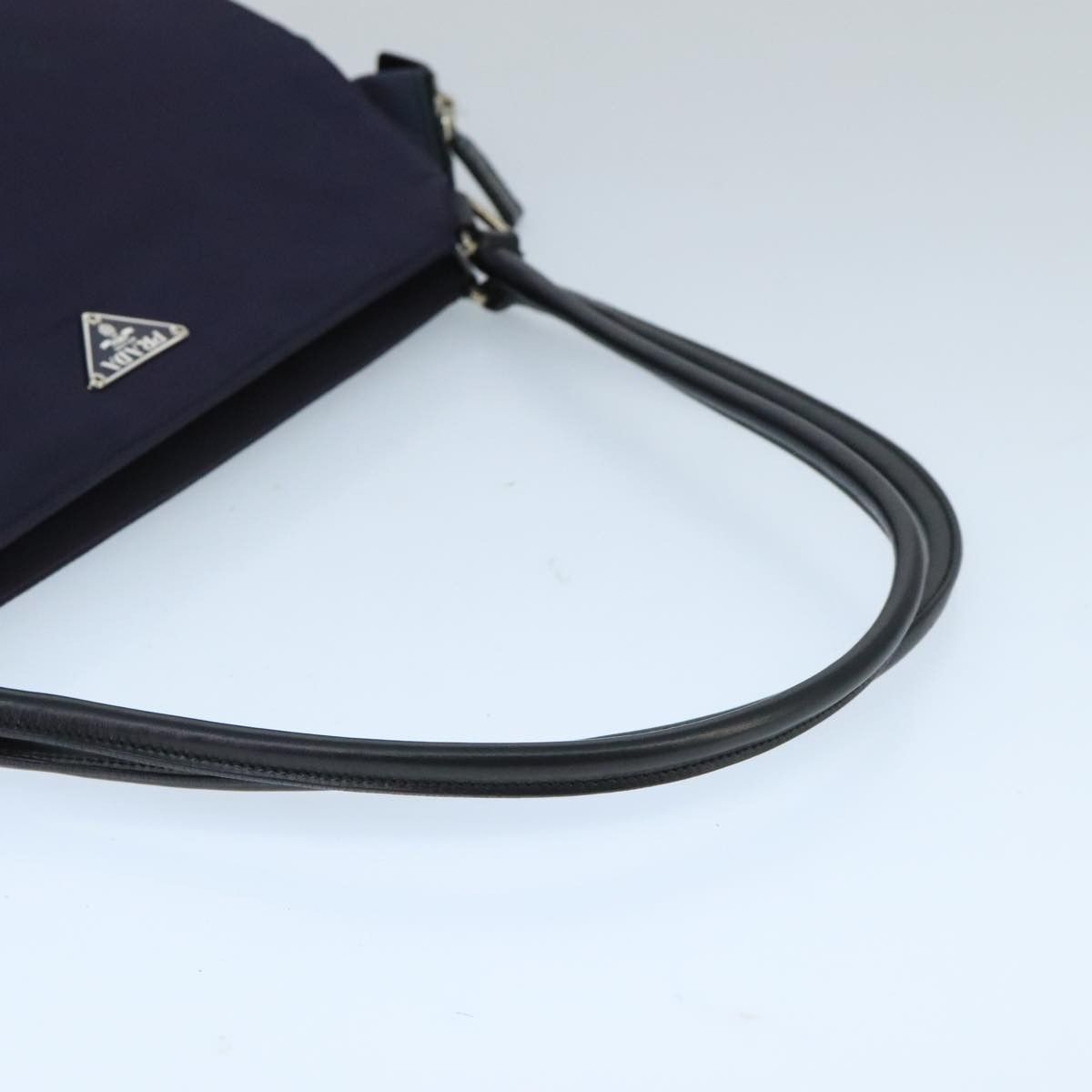 Prada Triangle Logo Purple Synthetic Shoulder Bag (Pre-Owned) Size ONE SIZE - 5 Thumbnail