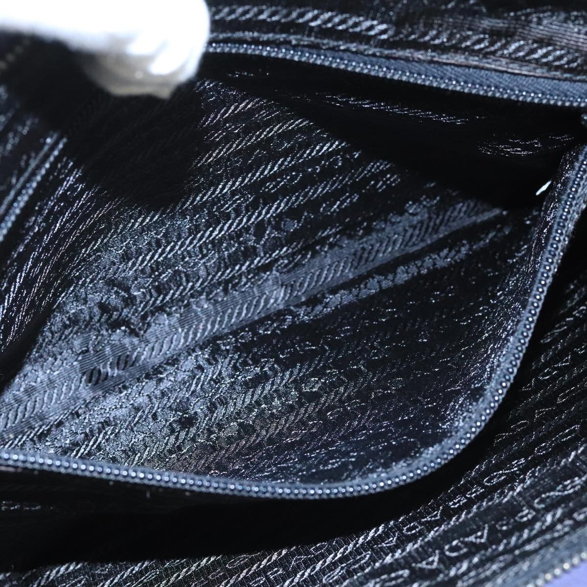 Prada Triangle Logo Purple Synthetic Shoulder Bag (Pre-Owned) Size ONE SIZE - 11 Thumbnail