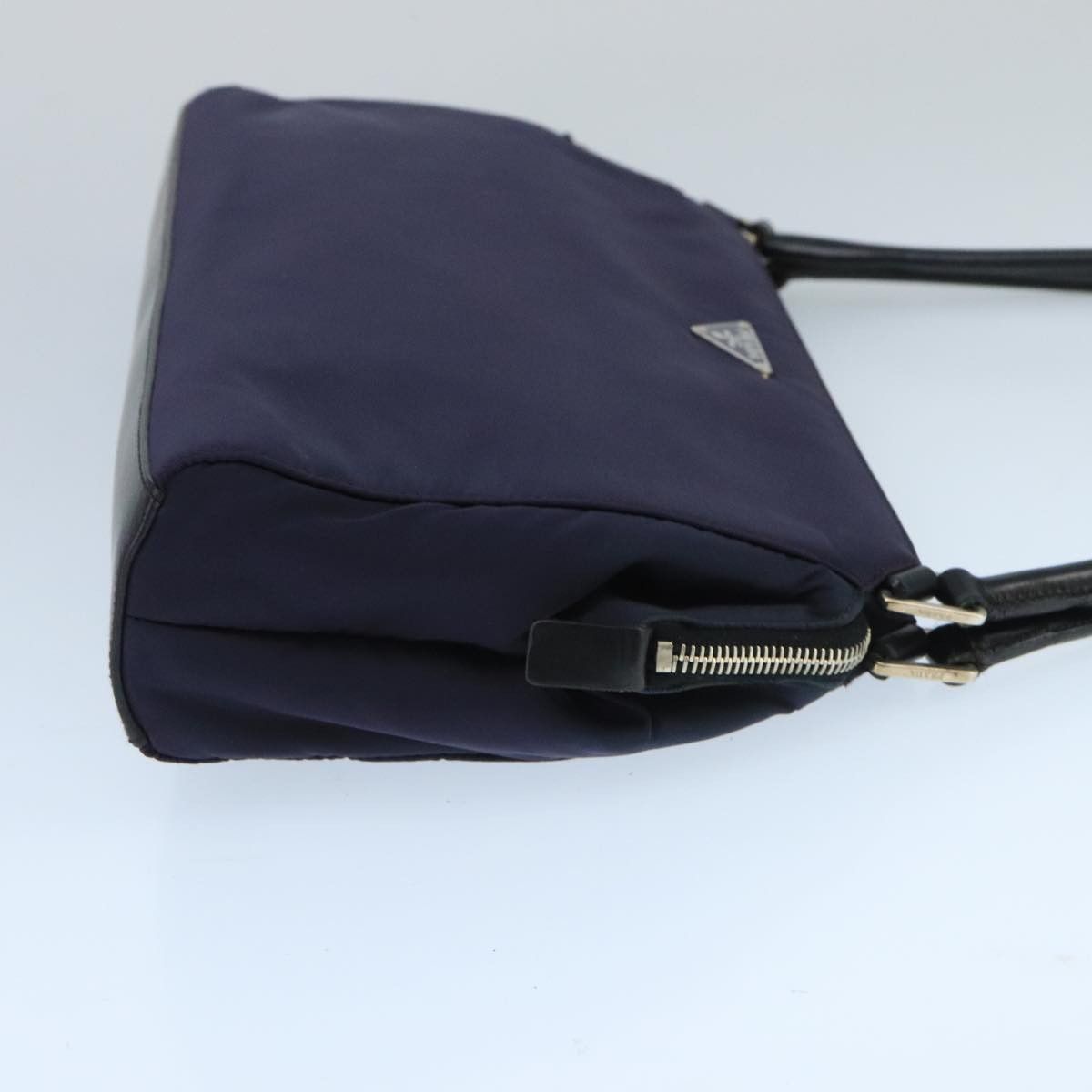 Prada Triangle Logo Purple Synthetic Shoulder Bag (Pre-Owned) Size ONE SIZE - 3 Thumbnail