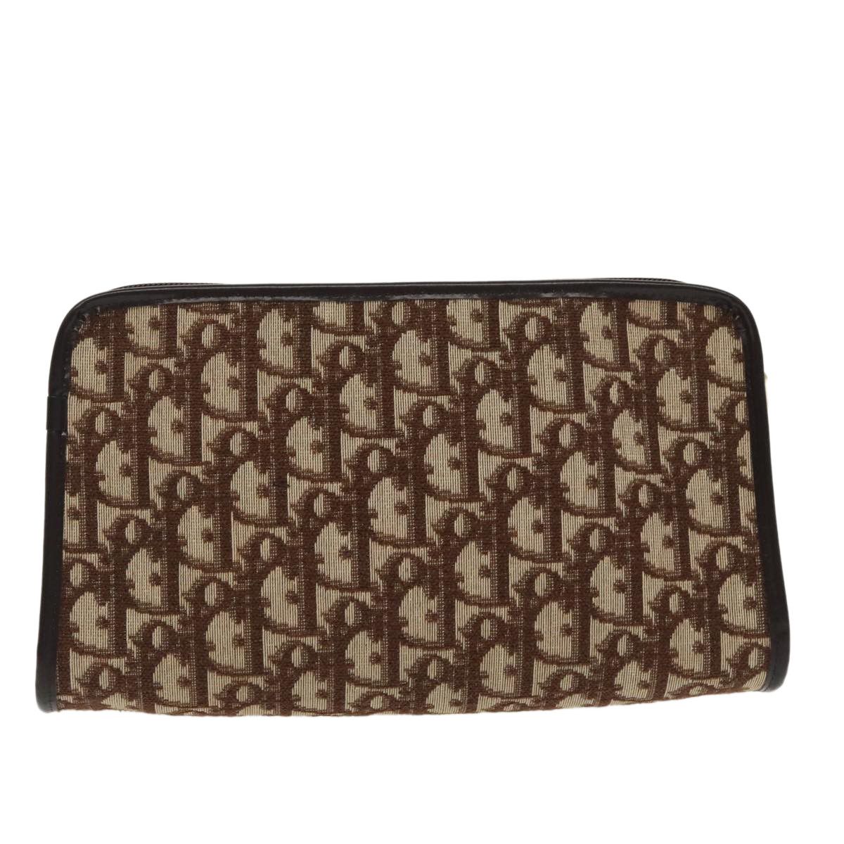 Dior Oblique Brown Canvas Clutch Bag (Pre-Owned) Size ONE SIZE - 3 Thumbnail