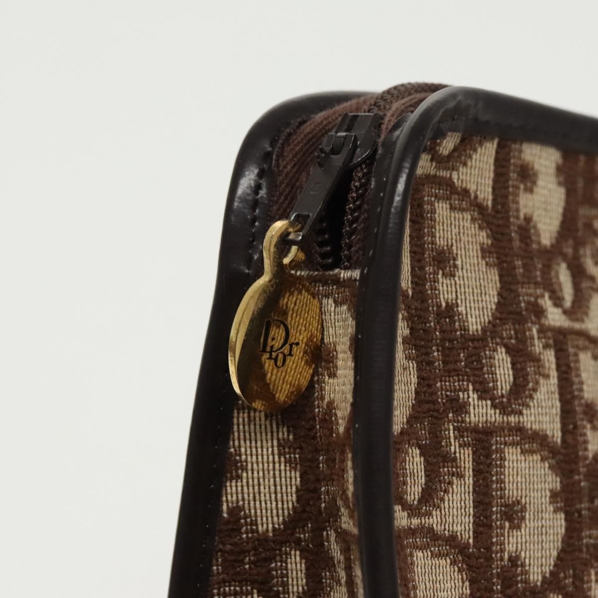 Dior Oblique Brown Canvas Clutch Bag (Pre-Owned) Size ONE SIZE - 13 Thumbnail