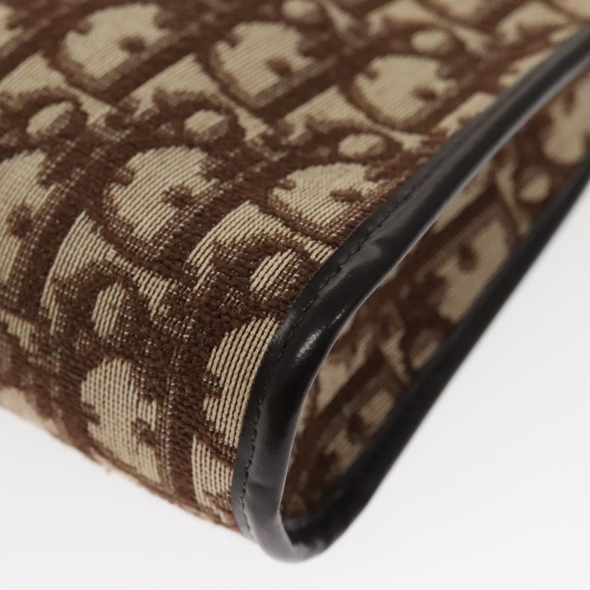 Dior Oblique Brown Canvas Clutch Bag (Pre-Owned) Size ONE SIZE - 10 Thumbnail