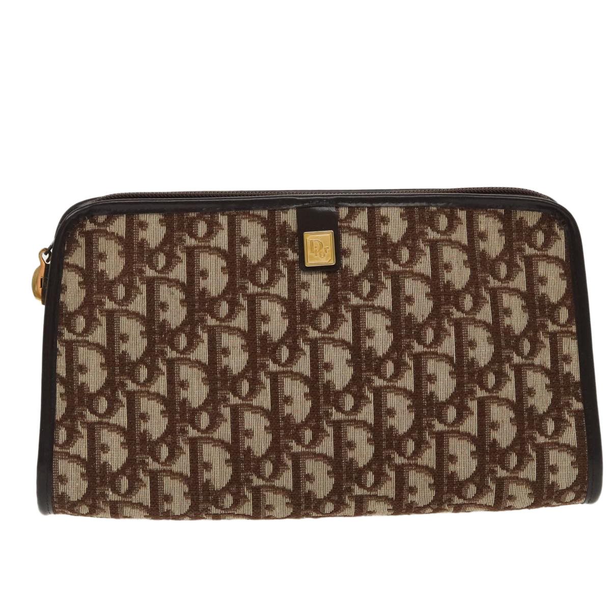 Dior Oblique Brown Canvas Clutch Bag (Pre-Owned) Size ONE SIZE - 2 Thumbnail
