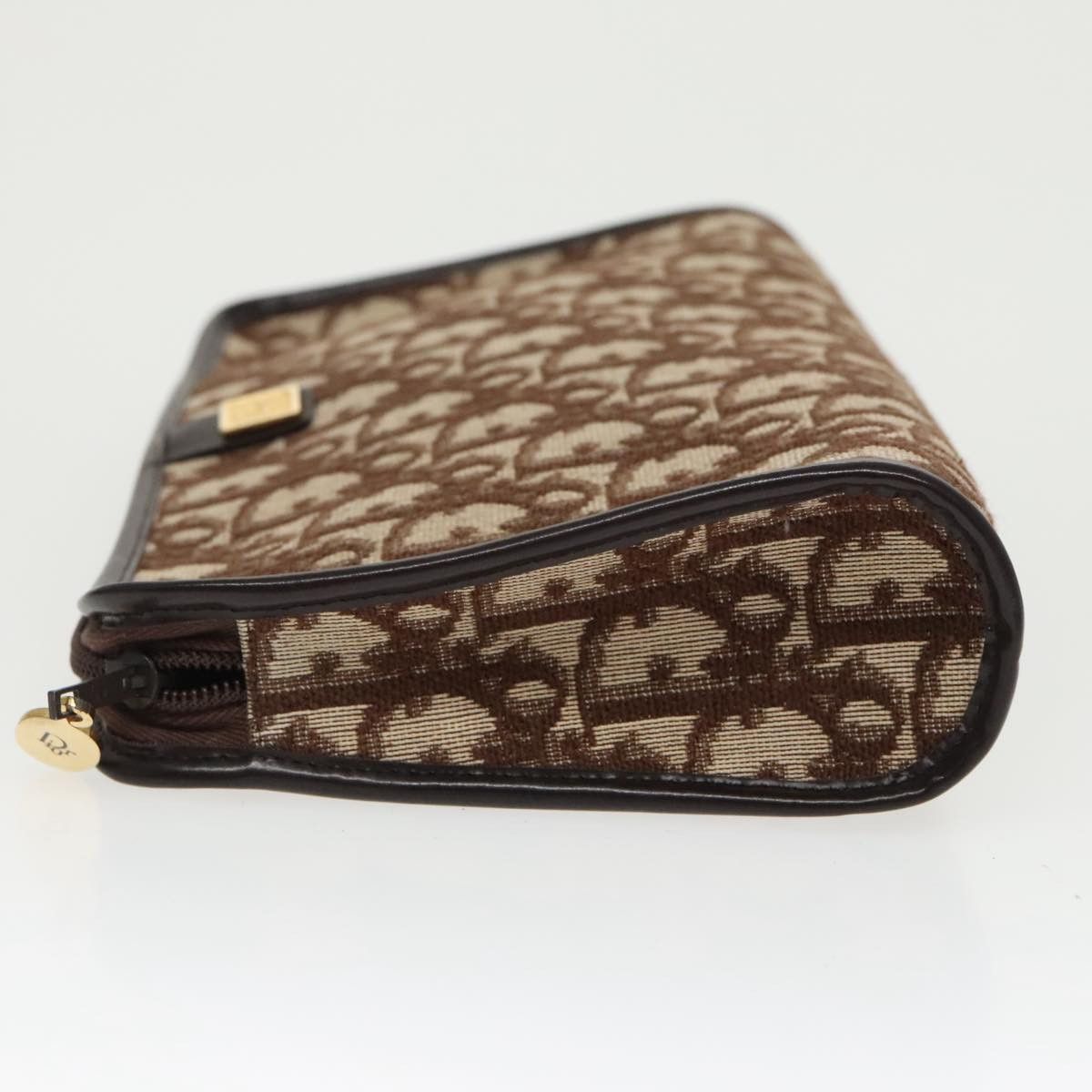 Dior Oblique Brown Canvas Clutch Bag (Pre-Owned) Size ONE SIZE - 5 Thumbnail