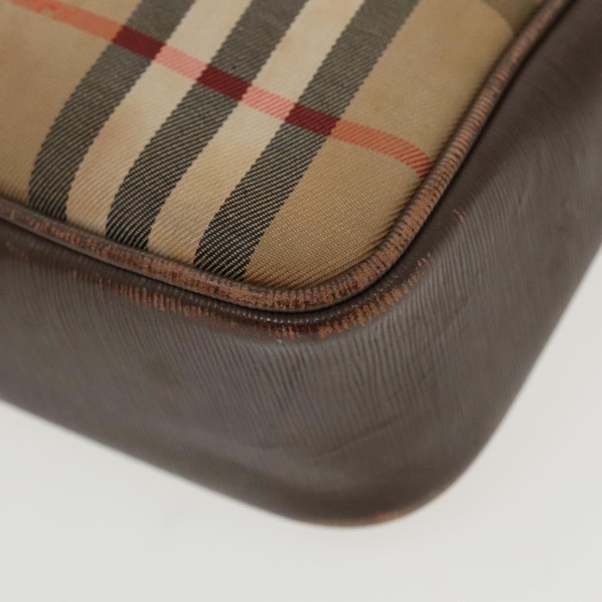 Burberry Nova Check Beige Canvas Shoulder Bag (Pre-Owned) Size ONE SIZE - 9 Thumbnail