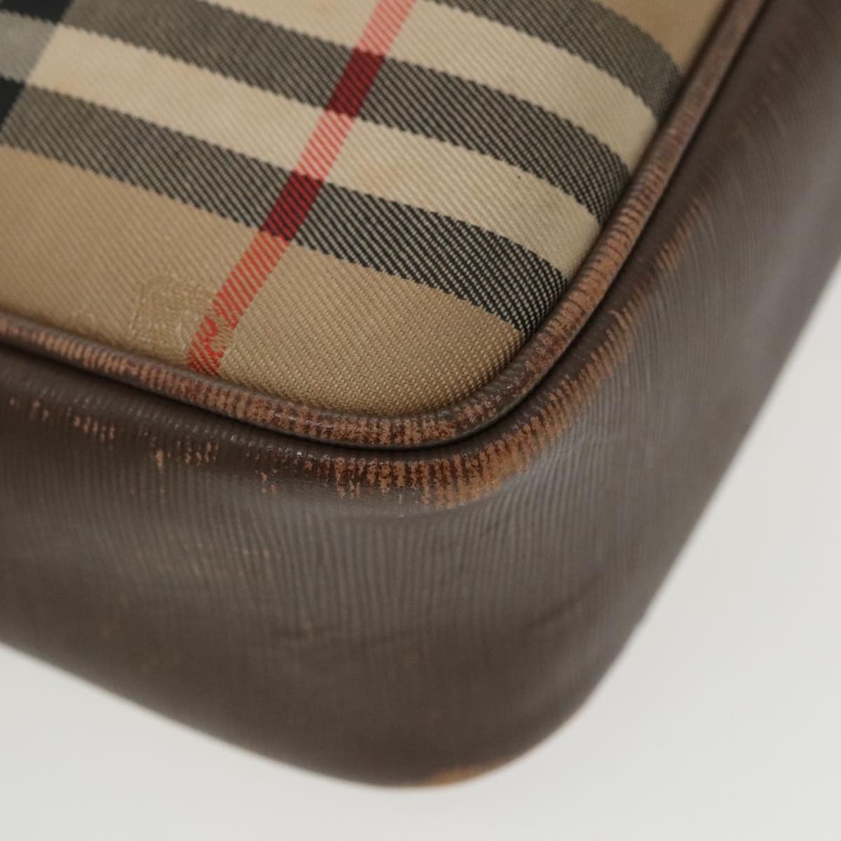 Burberry Nova Check Beige Canvas Shoulder Bag (Pre-Owned) Size ONE SIZE - 10 Thumbnail