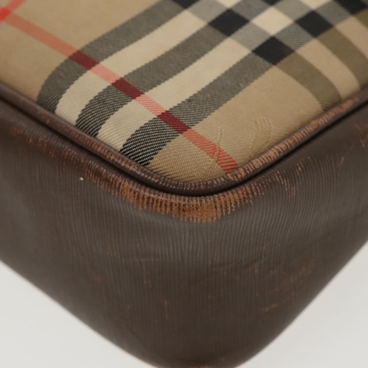 Burberry Nova Check Beige Canvas Shoulder Bag (Pre-Owned) Size ONE SIZE - 7 Thumbnail