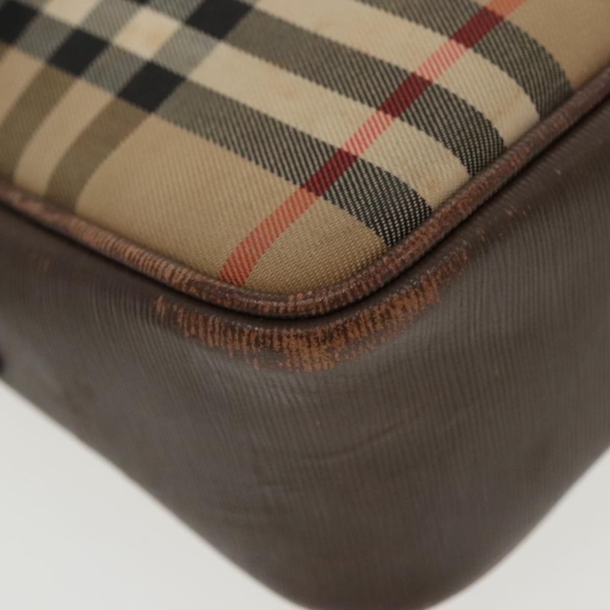 Burberry Nova Check Beige Canvas Shoulder Bag (Pre-Owned) Size ONE SIZE - 8 Thumbnail
