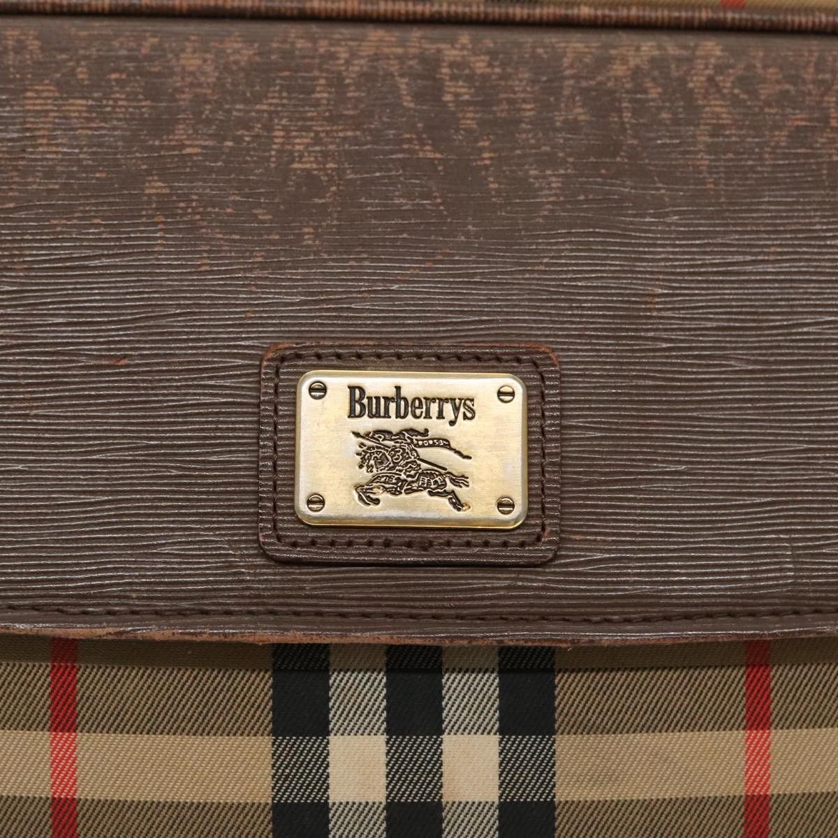 Burberry Nova Check Beige Canvas Shoulder Bag (Pre-Owned) Size ONE SIZE - 16 Thumbnail
