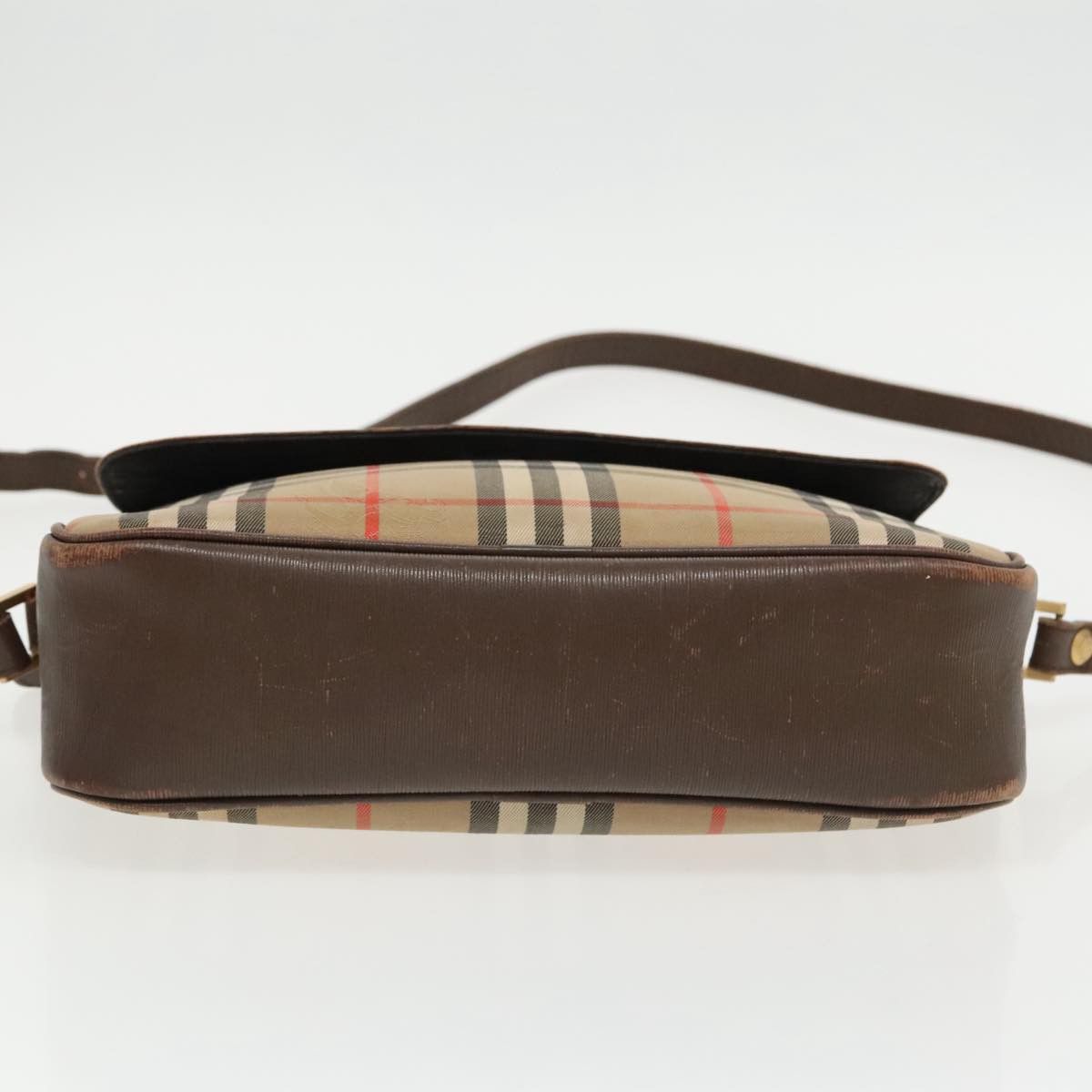 Burberry Nova Check Beige Canvas Shoulder Bag (Pre-Owned) Size ONE SIZE - 20 Thumbnail