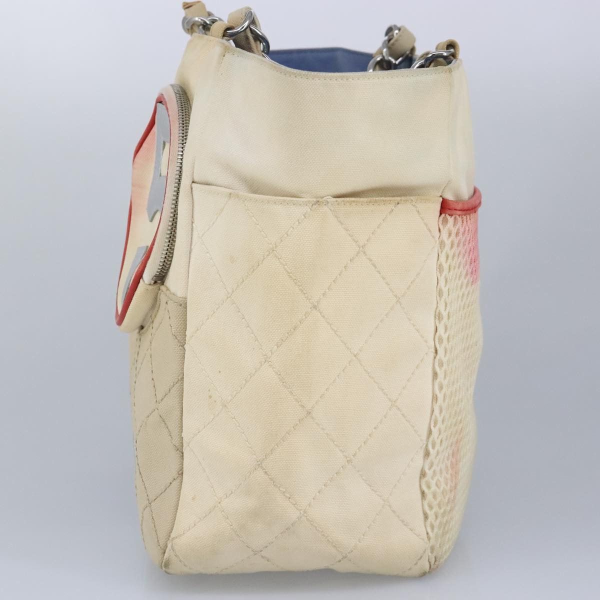 Chanel Numero 5 White Canvas Tote Bag (Pre-Owned) Size ONE SIZE - 11 Thumbnail