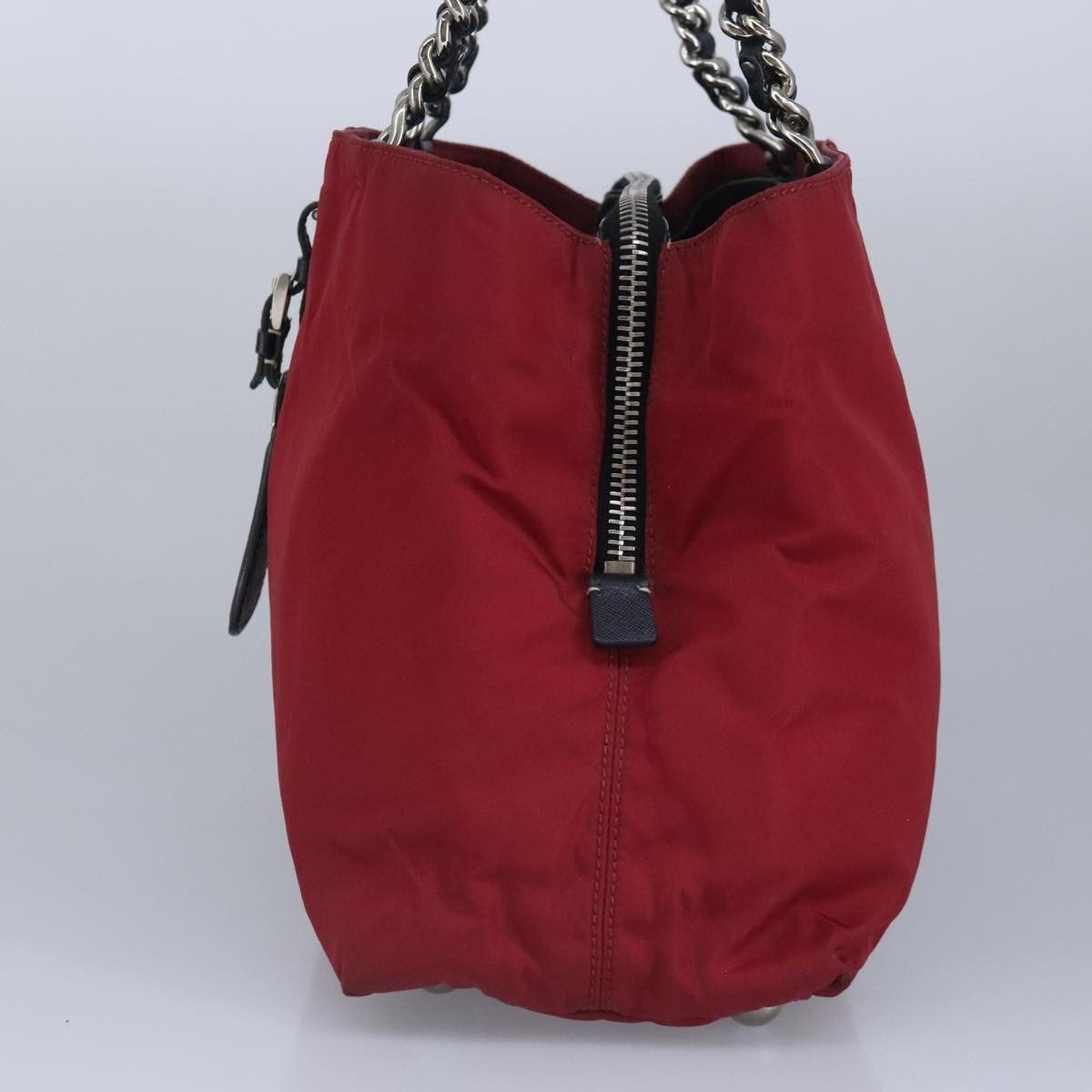 Prada Tessuto Red Synthetic Tote Bag (Pre-Owned) Size ONE SIZE - 14 Thumbnail