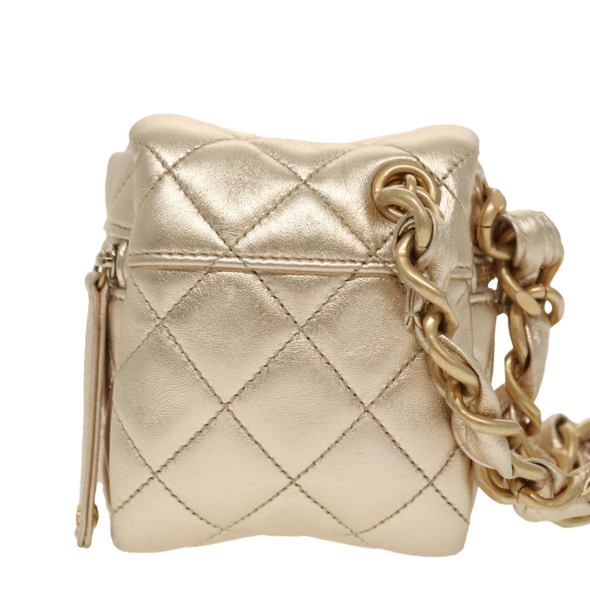 Chanel Trendy Cc Gold Leather Shoulder Bag (Pre-Owned) Size ONE SIZE - 3 Thumbnail