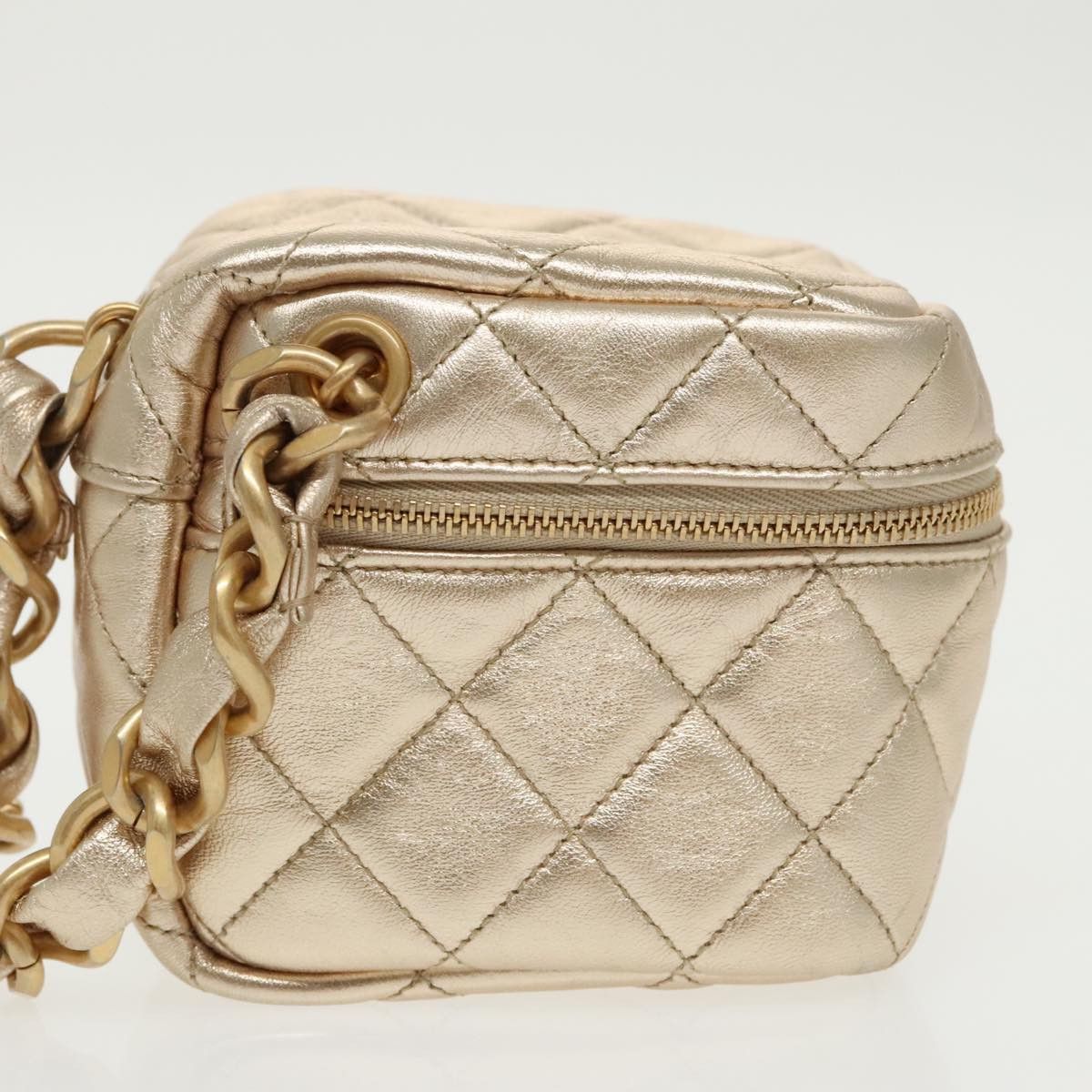 Chanel Trendy Cc Gold Leather Shoulder Bag (Pre-Owned) Size ONE SIZE - 5 Thumbnail