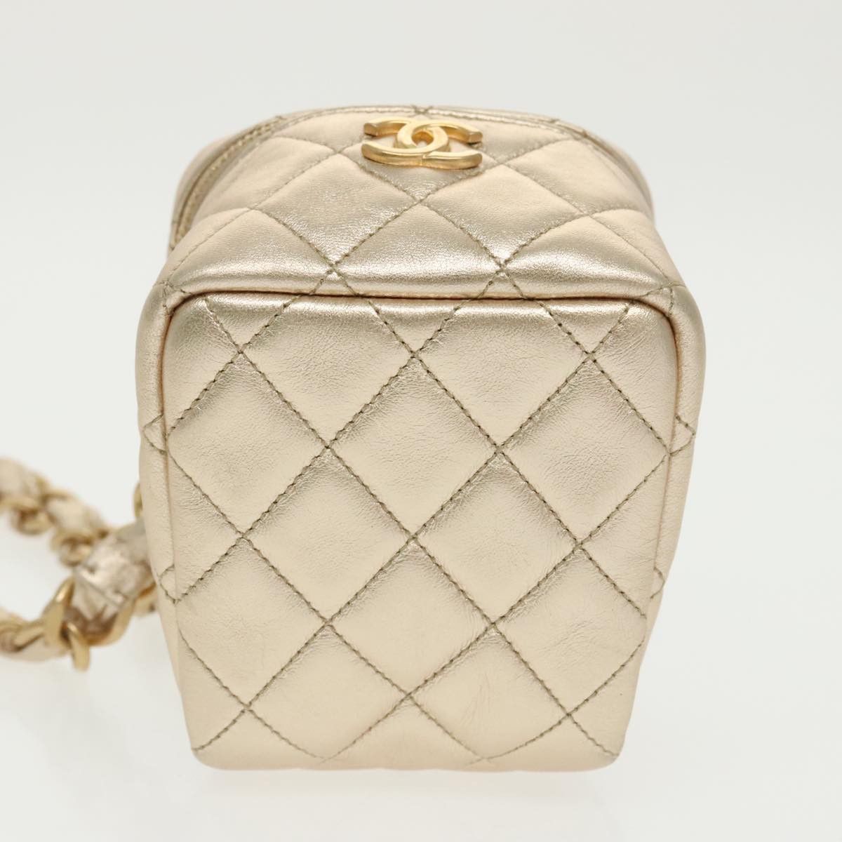 Chanel Trendy Cc Gold Leather Shoulder Bag (Pre-Owned) Size ONE SIZE - 9 Thumbnail