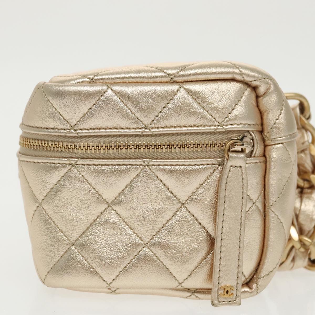 Chanel Trendy Cc Gold Leather Shoulder Bag (Pre-Owned) Size ONE SIZE - 4 Thumbnail