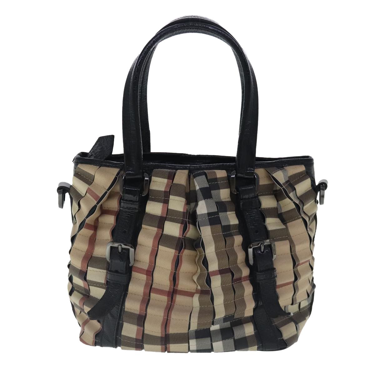 Burberry Nova Check Beige Canvas Handbag (Pre-Owned) Size ONE SIZE - 2 Thumbnail