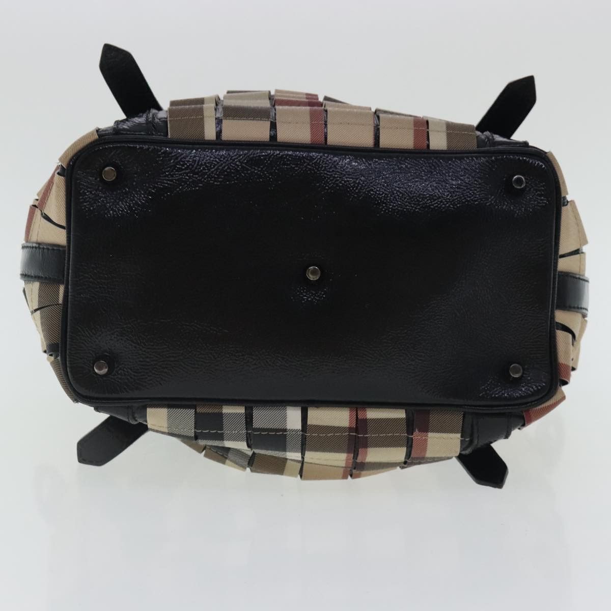 Burberry Nova Check Beige Canvas Handbag (Pre-Owned) Size ONE SIZE - 17 Thumbnail