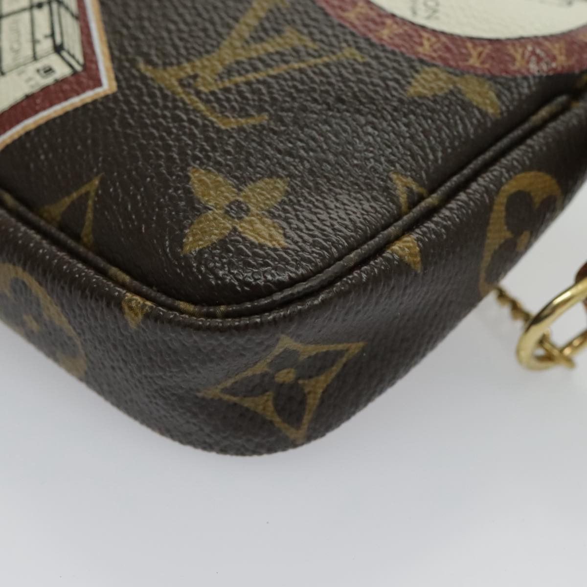 Louis Vuitton Pochette Accessoire Brown Canvas Clutch Bag (Pre-Owned) Size ONE SIZE - 7 Thumbnail