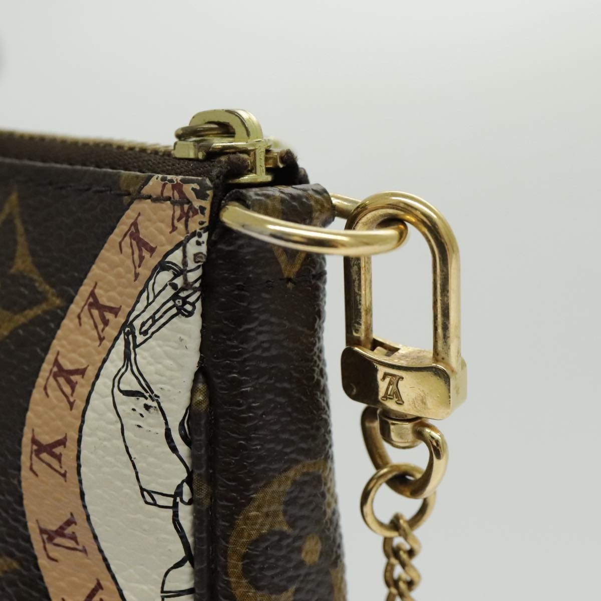Louis Vuitton Pochette Accessoire Brown Canvas Clutch Bag (Pre-Owned) Size ONE SIZE - 10 Thumbnail