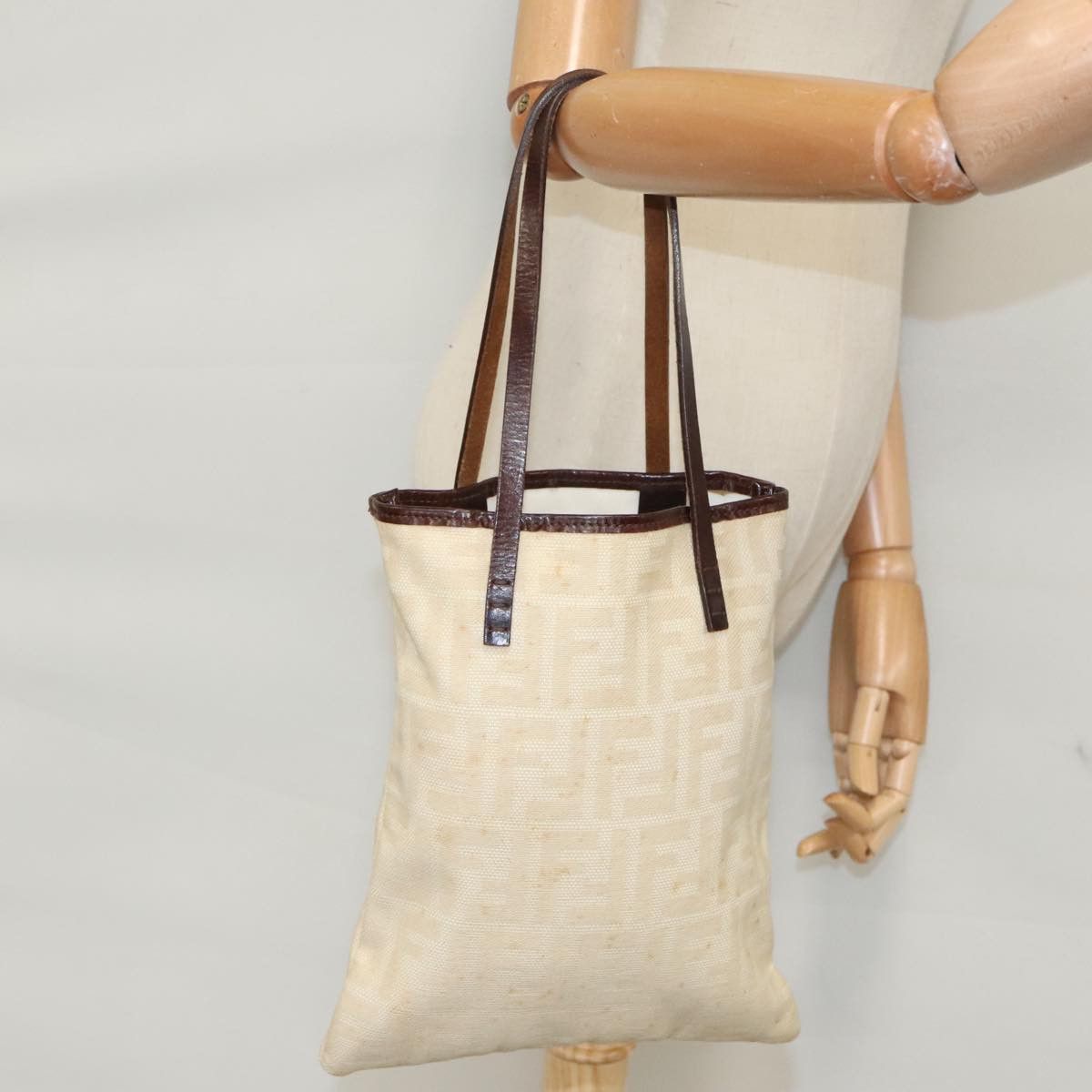 Fendi Beige Canvas Tote Bag (Pre-Owned) Size ONE SIZE - 17 Thumbnail