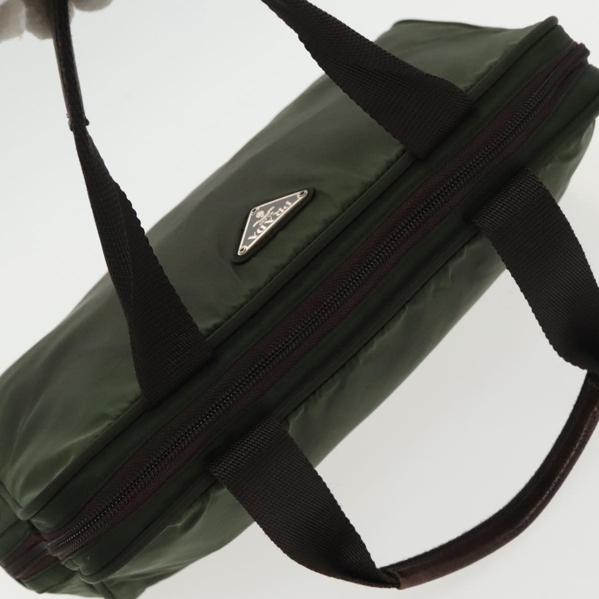 Prada Khaki Synthetic Handbag (Pre-Owned) Size ONE SIZE - 13 Thumbnail