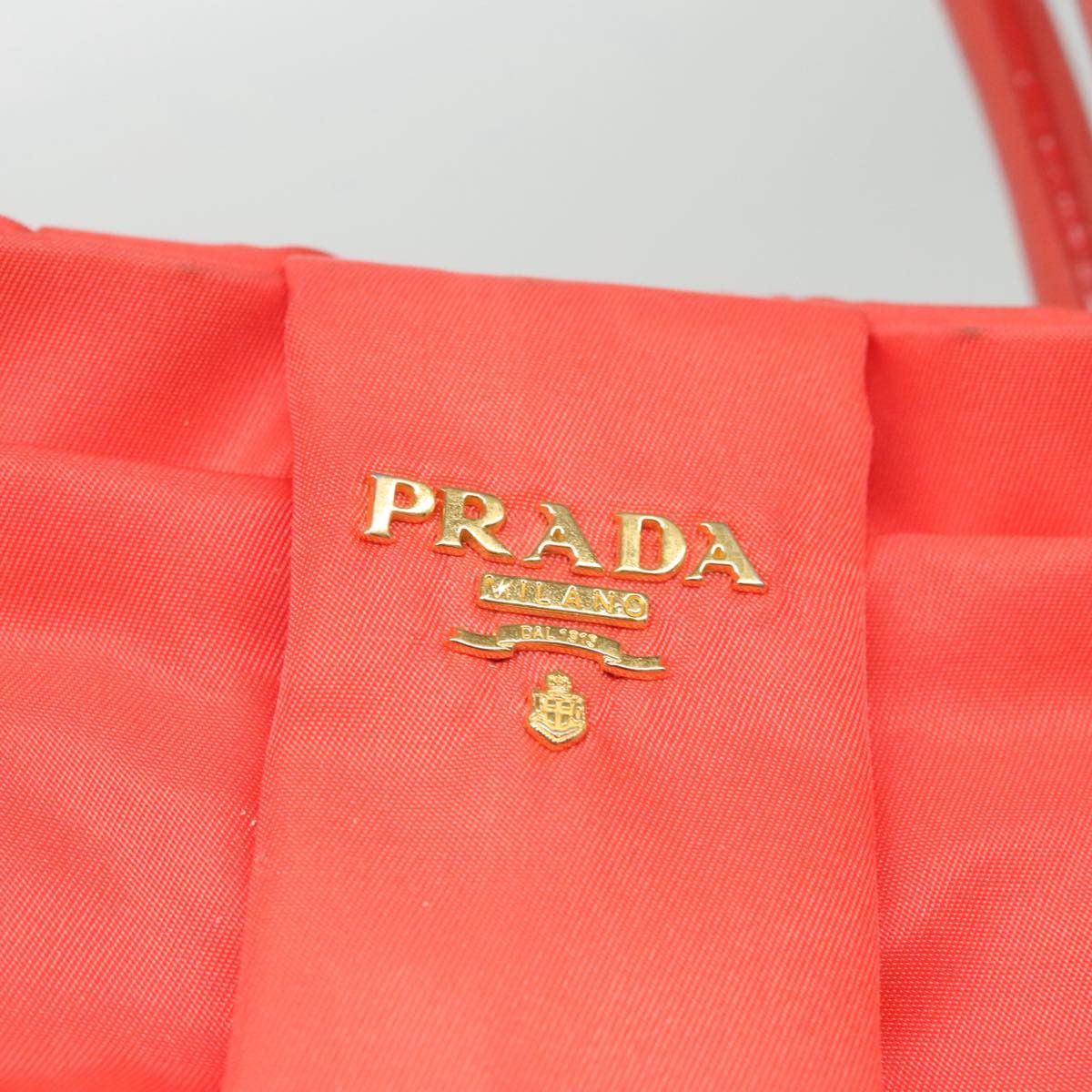 Prada Ribbon Orange Synthetic Handbag (Pre-Owned) Size ONE SIZE - 20 Thumbnail