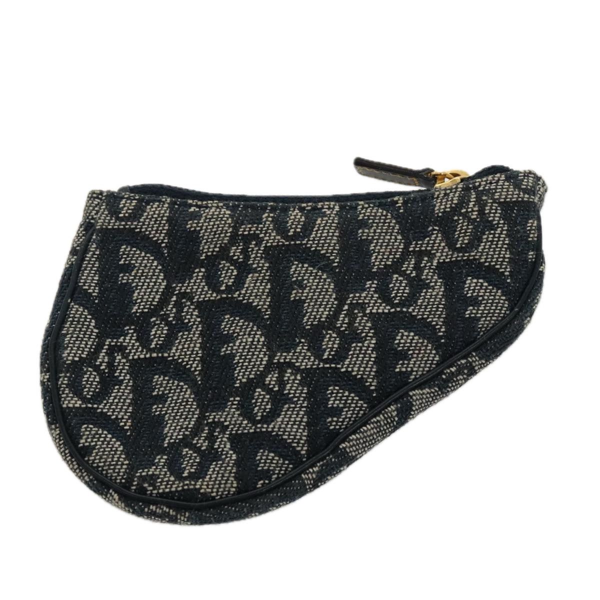 Dior Saddle Navy Canvas Clutch Bag (Pre-Owned) Size ONE SIZE - 3 Thumbnail