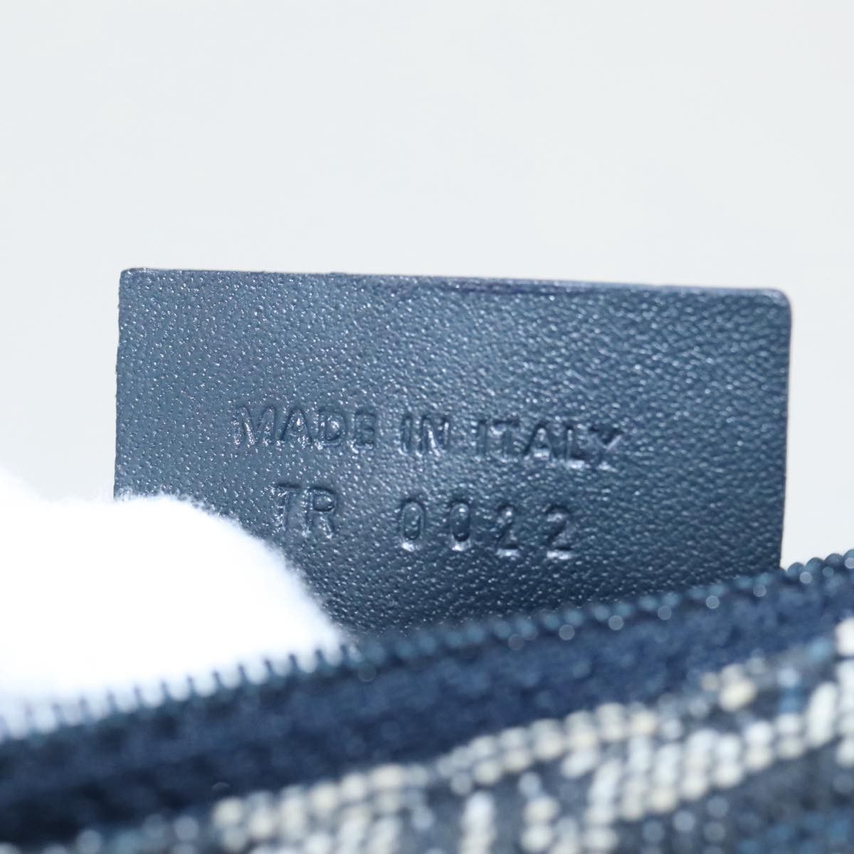Dior Saddle Navy Canvas Clutch Bag (Pre-Owned) Size ONE SIZE - 18 Thumbnail