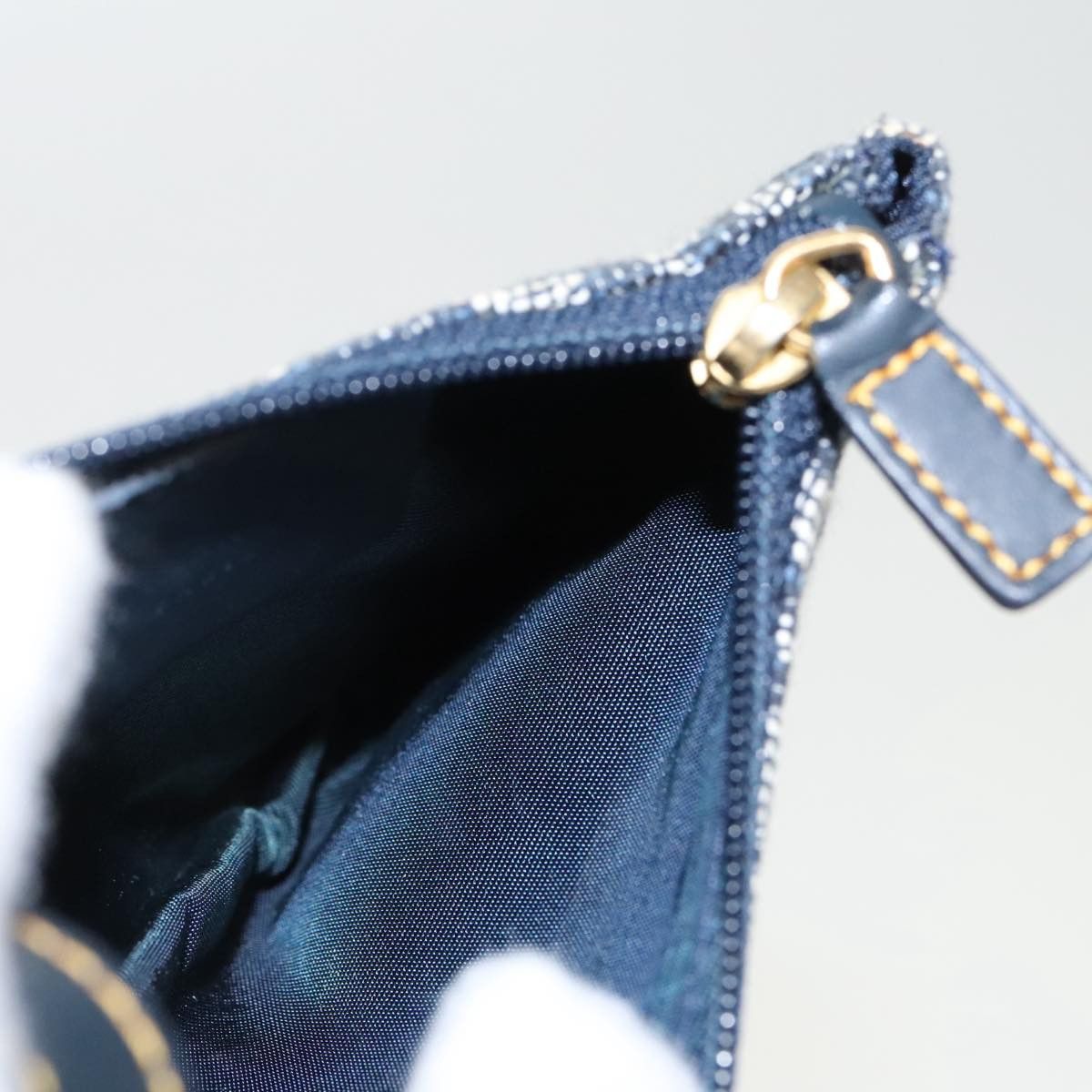 Dior Saddle Navy Canvas Clutch Bag (Pre-Owned) Size ONE SIZE - 16 Thumbnail
