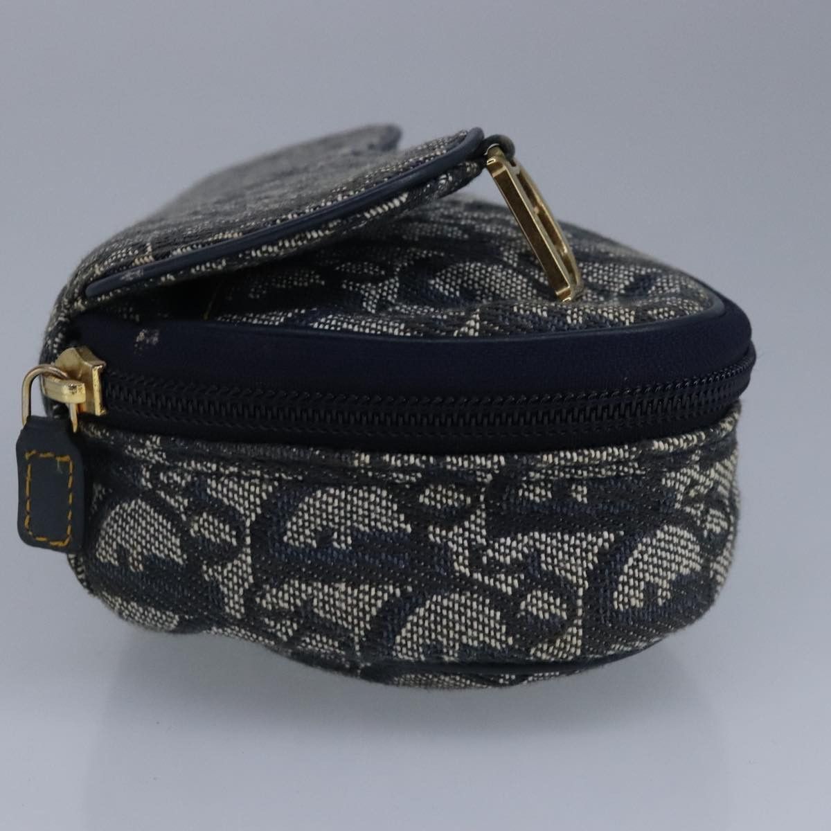 Dior Saddle Navy Canvas Wallet (Pre-Owned) Size ONE SIZE - 3 Thumbnail