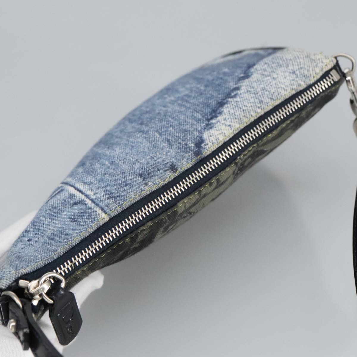 Dior Saddle Blue Canvas Clutch Bag (Pre-Owned) Size ONE SIZE - 13 Thumbnail