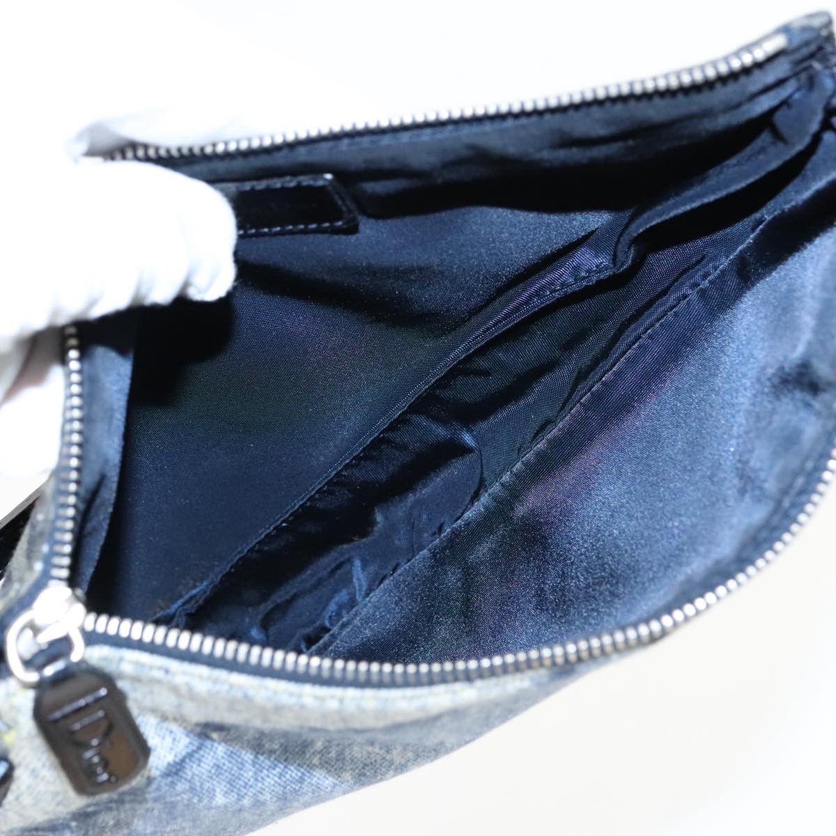 Dior Saddle Blue Canvas Clutch Bag (Pre-Owned) Size ONE SIZE - 8 Thumbnail