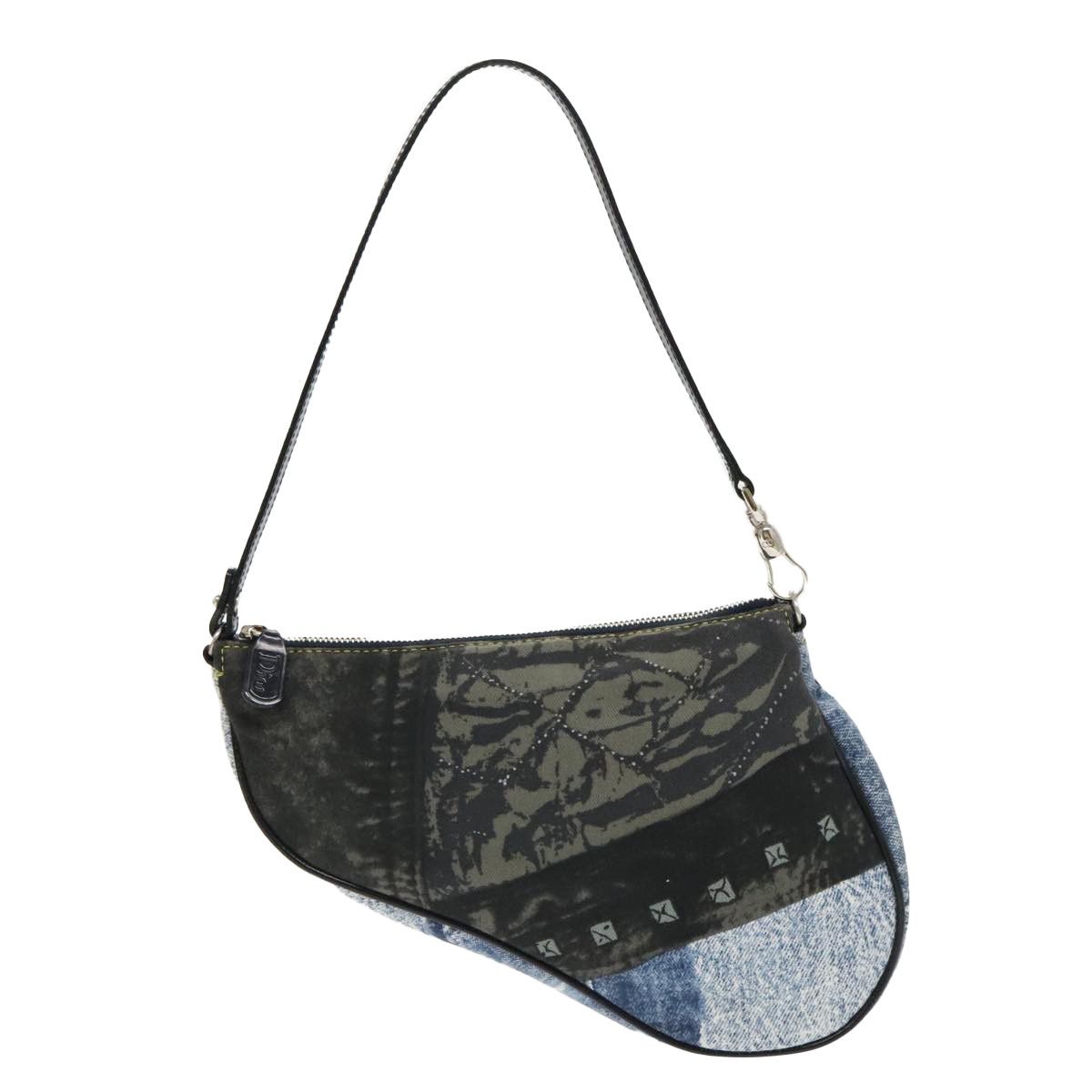 Dior Saddle Blue Canvas Clutch Bag (Pre-Owned) Size ONE SIZE - 2 Thumbnail