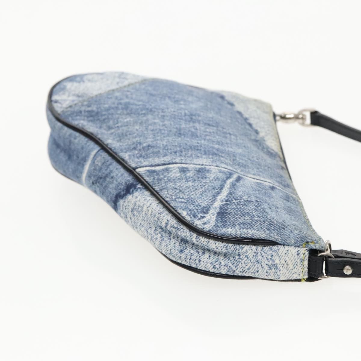 Dior Saddle Blue Canvas Clutch Bag (Pre-Owned) Size ONE SIZE - 3 Thumbnail