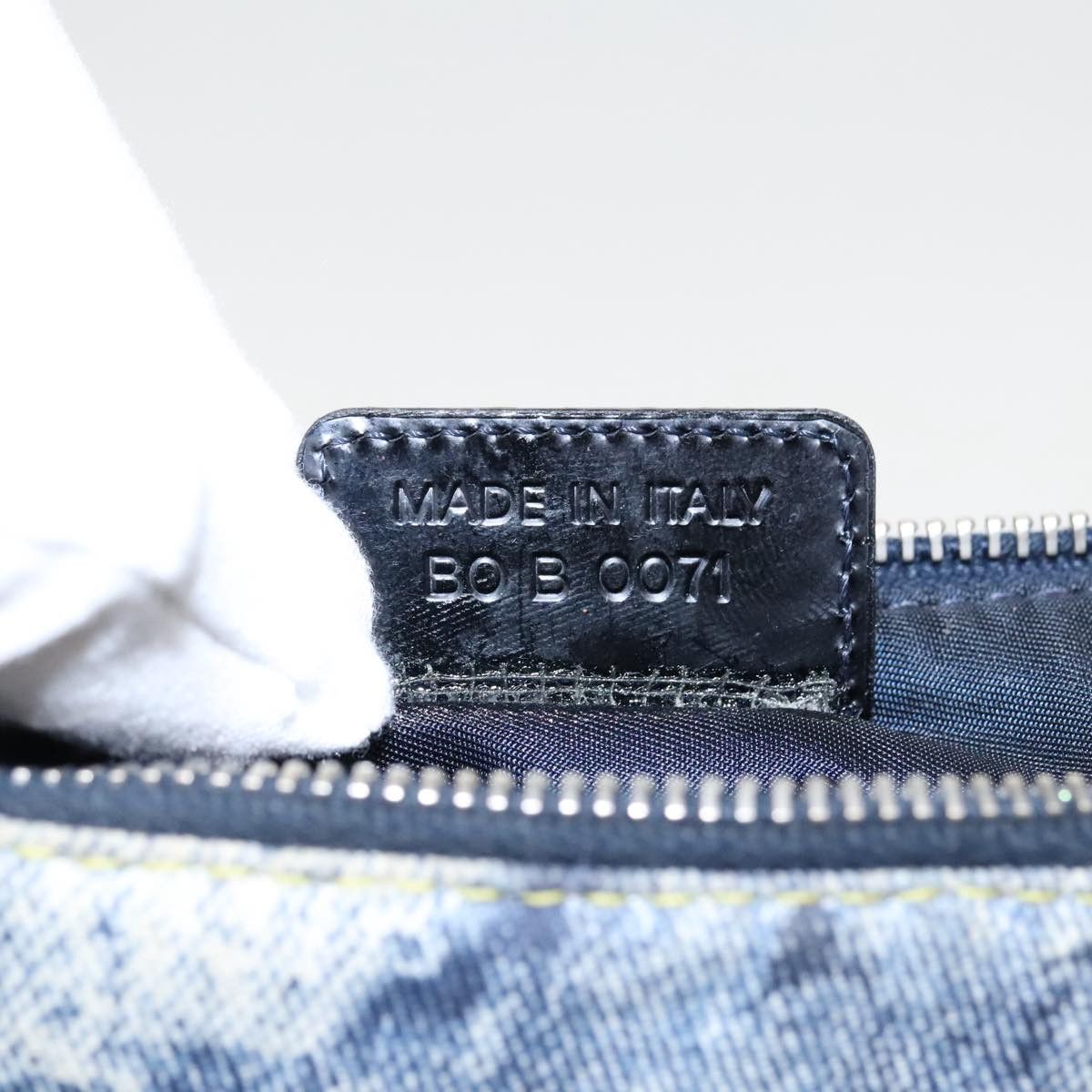 Dior Saddle Blue Canvas Clutch Bag (Pre-Owned) Size ONE SIZE - 10 Thumbnail
