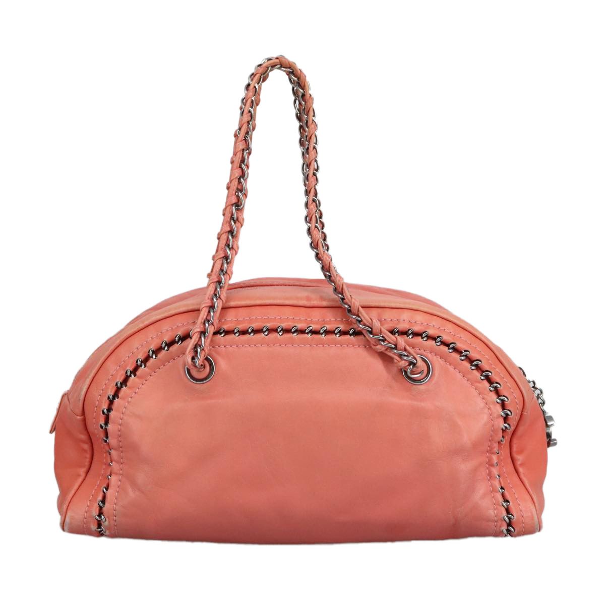 Chanel Logo Cc Pink Leather Handbag (Pre-Owned) Size ONE SIZE - 2 Thumbnail