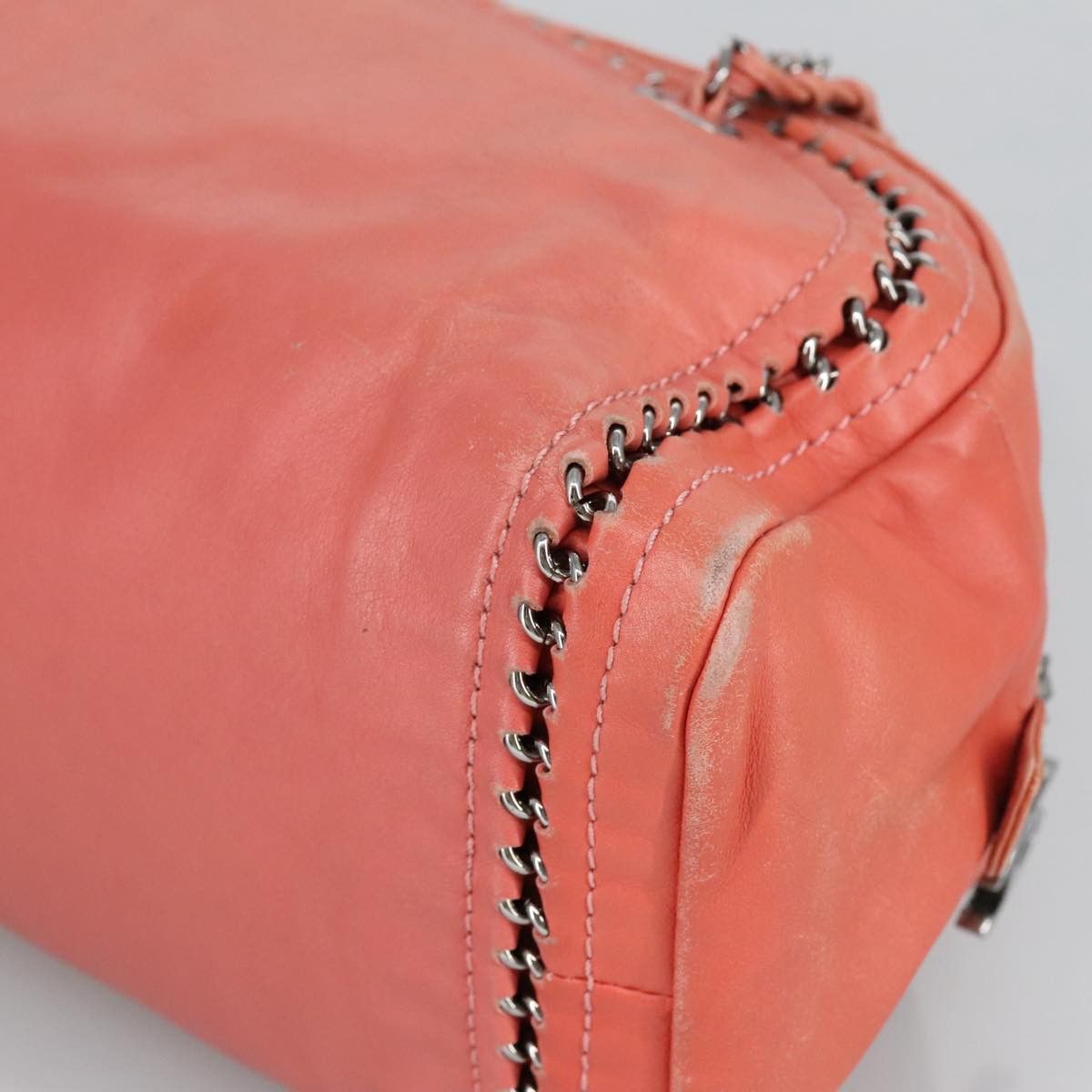 Chanel Logo Cc Pink Leather Handbag (Pre-Owned) Size ONE SIZE - 6 Thumbnail