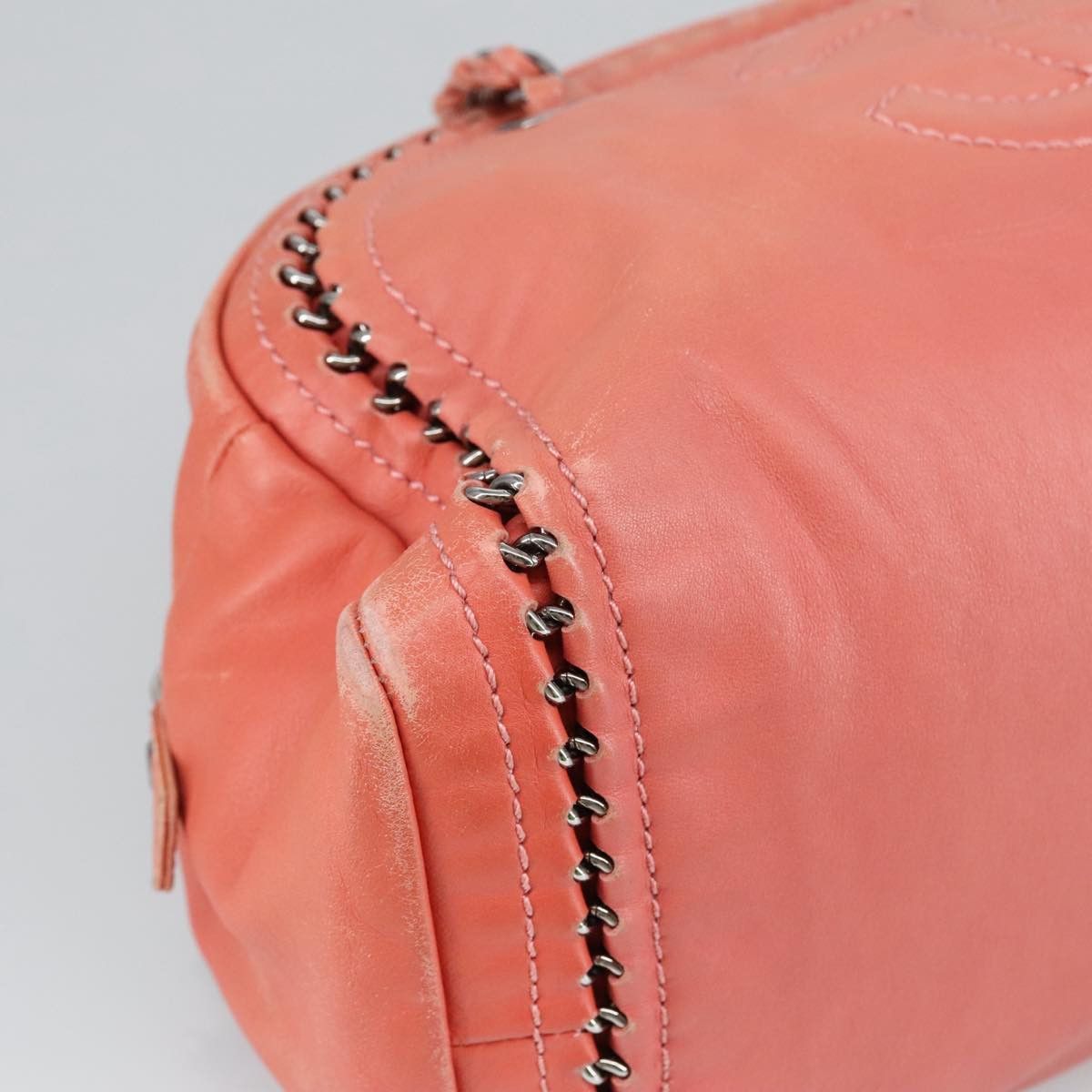 Chanel Logo Cc Pink Leather Handbag (Pre-Owned) Size ONE SIZE - 16 Thumbnail