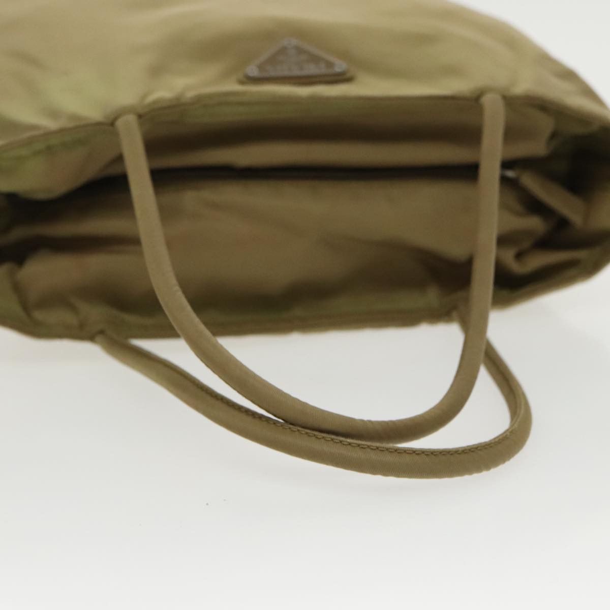 Prada Tessuto Beige Synthetic Handbag (Pre-Owned) Size ONE SIZE - 4 Thumbnail