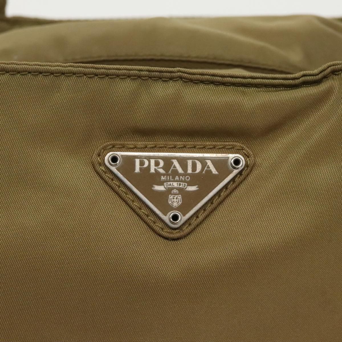Prada Tessuto Beige Synthetic Handbag (Pre-Owned) Size ONE SIZE - 7 Thumbnail
